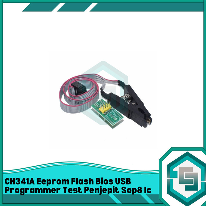 Ch341a EEPROM FLASH BIOS USB PROGRAMMER TEST Clamp SOP8 IC