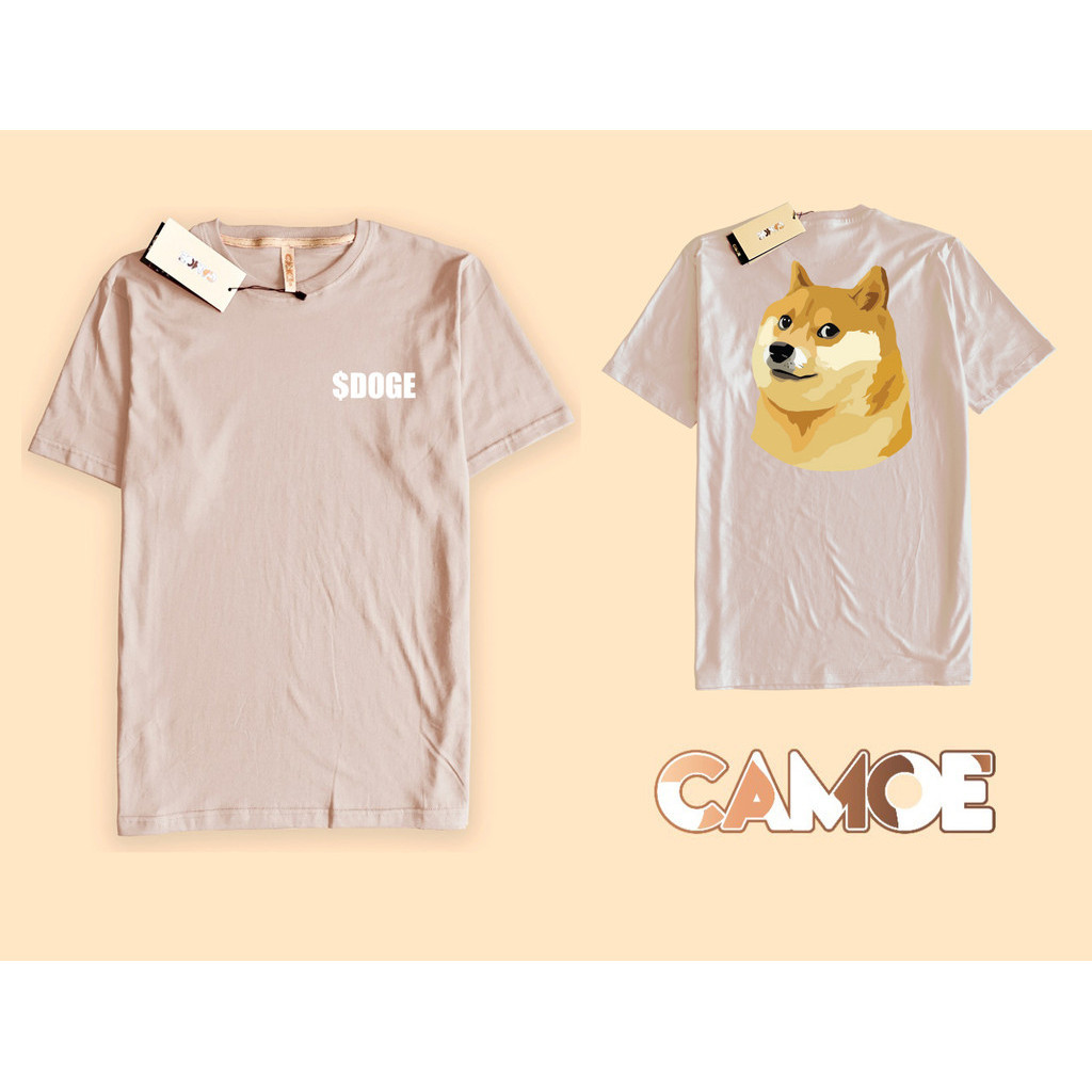 เสื้อยืด 2 ด้าน CAMOE Crypto Meme Coin Doge Coin