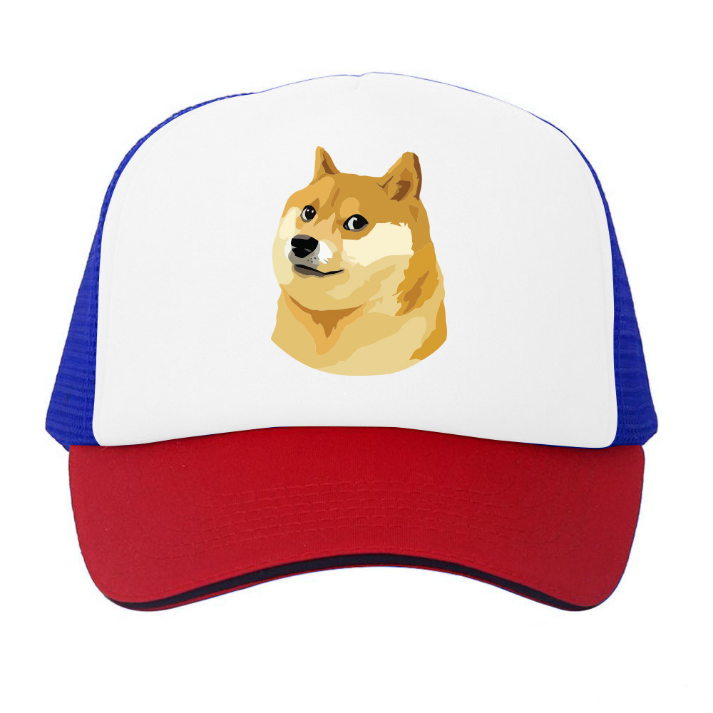 Camo Crypto Meme Coin Doge Coin Trucker Hat