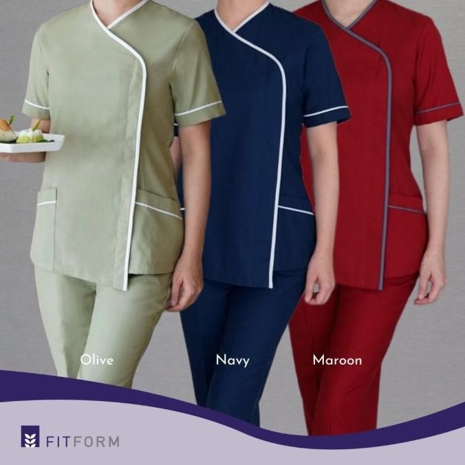 Nurse / Nurse / Baby Sitter Uniform - SIDE WRAP CDS