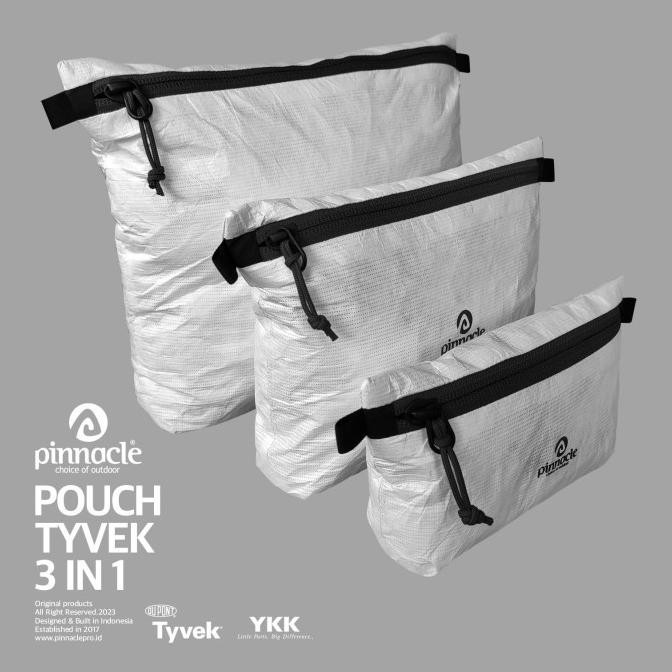 Pinnacle Pouch Tyvek (3 in 1) Zip Black