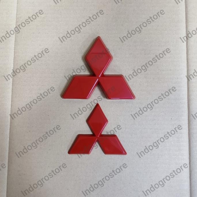 Merah HITAM Mitsubishi XPANDER LOGO COVER สีแดง/ดํา 1 ชุด ด้านหน้าและด้านหลัง!!!!!