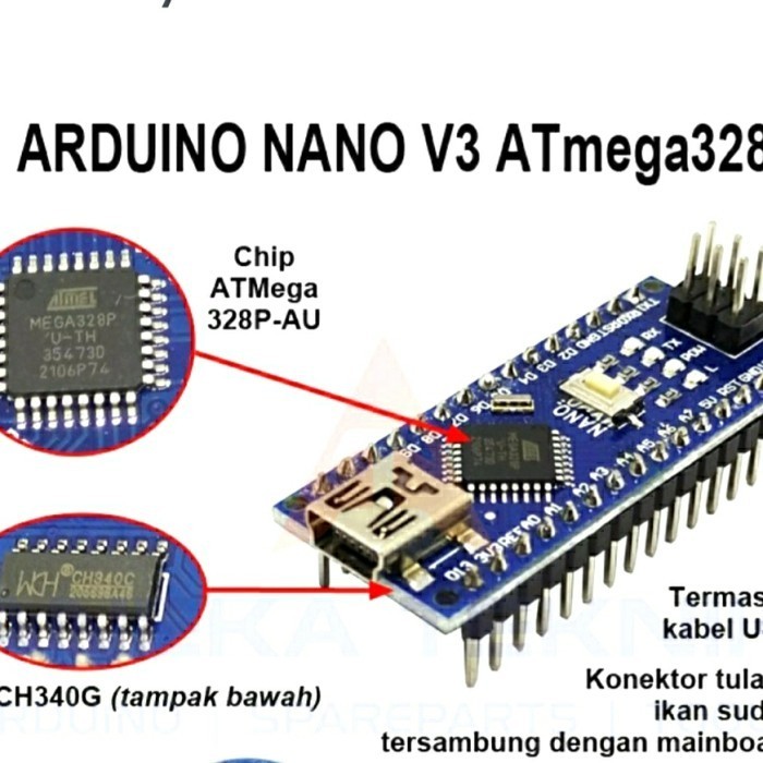 พร้อม Arduino Nano Atmega 328 Ch 340 Module