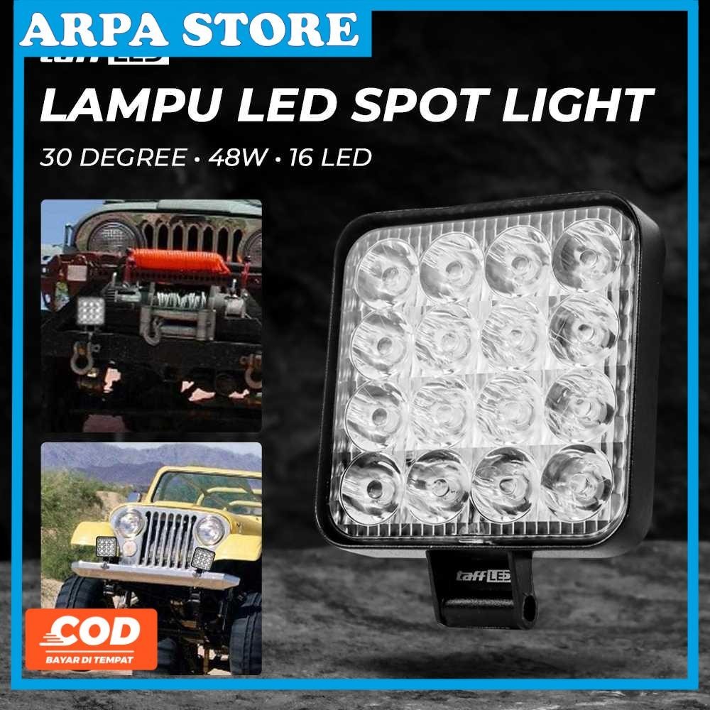 TaffiLED สปอตไลท์รถยนต์ LED Floodlight IP68 Cool White 48W - D841
