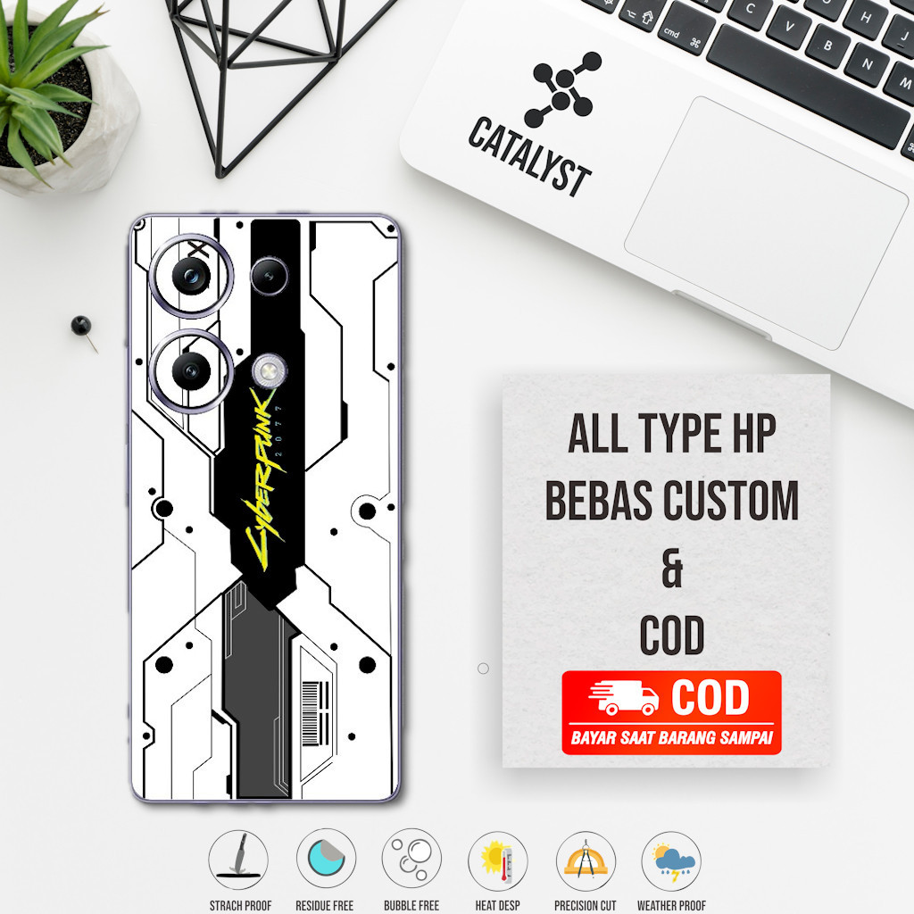 Garskin Skin Poco M6 pro 4G fullbody - ซื้อ 1 แถม 2 - รหัสไซเบอร์พังค์ PG7U