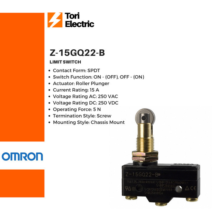 Omron Z-15Gq22-B Z15Gq22B Z 15Gq22 B ลิมิตสวิตช์ของแท้ 100%