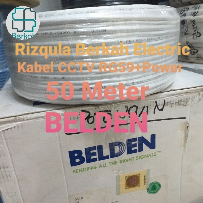 ล่าสุด 50 เมตร Belden Rg59 สายกล้องวงจรปิด/กล้องวงจรปิด Belden/Rg59 Belden 50 เมตร