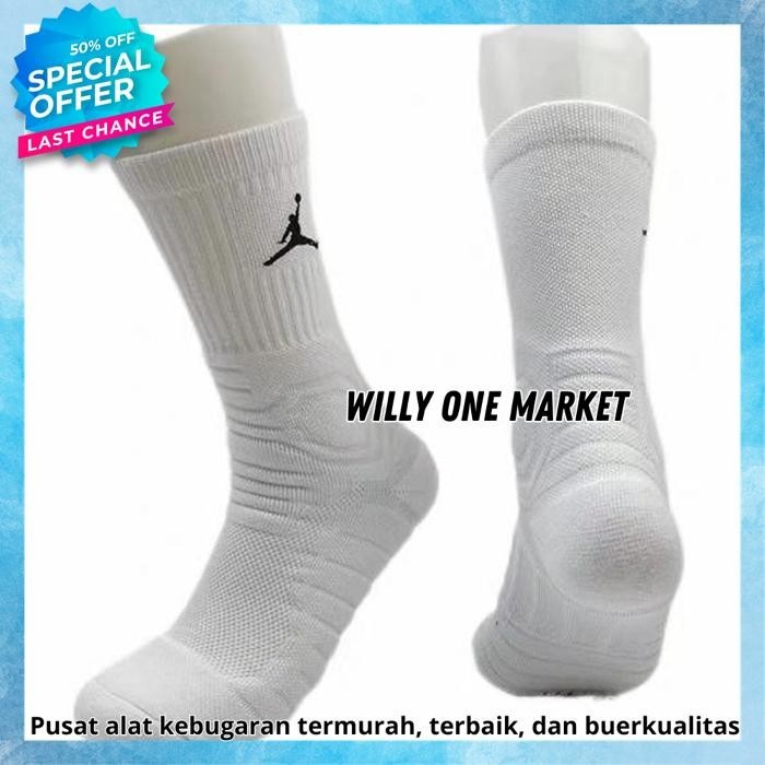NBA J MID LENGTH BASKETBALL SPORTS SOCKS NON SLIP ข้อเสนอที่ดีที่สุดโดย WILLY ตลาดหนึ่ง
