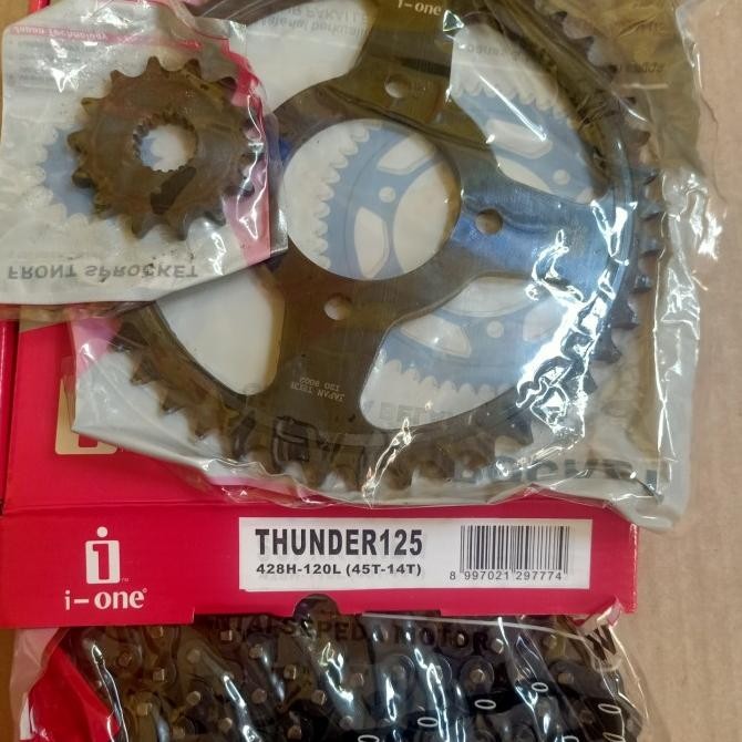 THUNDER 125 GEAR SET PACKAGE/ THUNDER 125 GEAR SET/ THUNDER SPROCKET SET