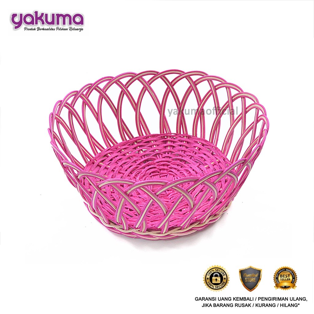 ROUND RATTAN PARCEL BASKET (MEDIUM)