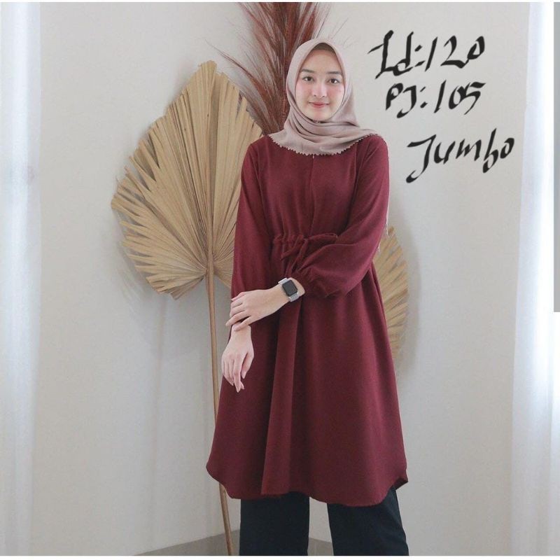 KEMEJA 2024 ล่าสุดมุสลิมผู้หญิงเสื้อขนาดใหญ่วัยรุ่นเสื้อธรรมดาTunij Tunics Contemporary Womens Tunic