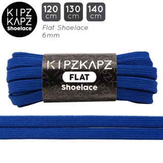 สนใจมากที่สุด .. Kipzkapz TALI SEPATU รองเท้าส้นแบน 6 มม. - FSP51S COBALT BLUE - 120 ซม. 130 ซม. 140 ซม.