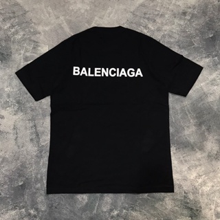 เสื้อยืด พิมพ์ลายโลโก้ Balenciaga ขนาดเล็ก สําหรับผู้ชาย