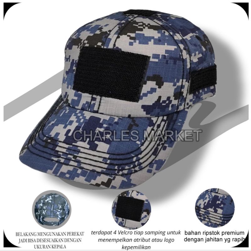 NAVY SEAL VELCRO HAT - หมวกซีล NAVY - หมวกเบรกยุทธวิธี