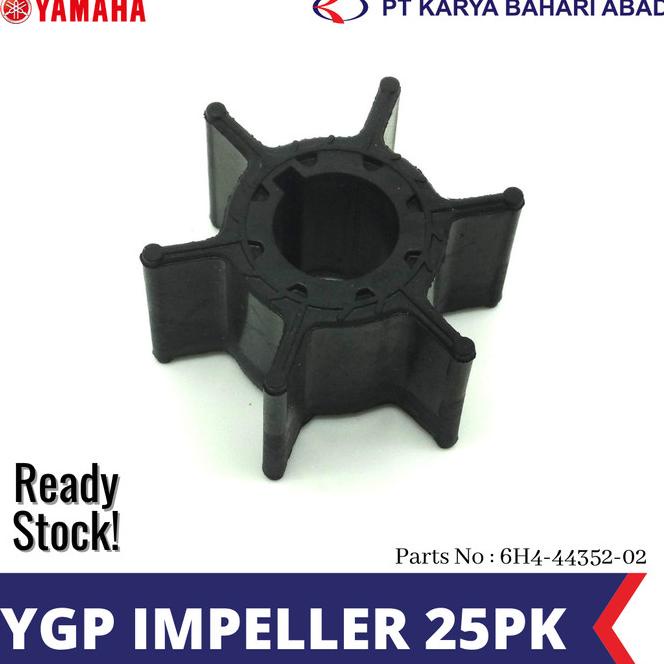MESIN Yamaha อะไหล่แท้ 6H4-44352-02 25Pk Outboard Engine Impeller
