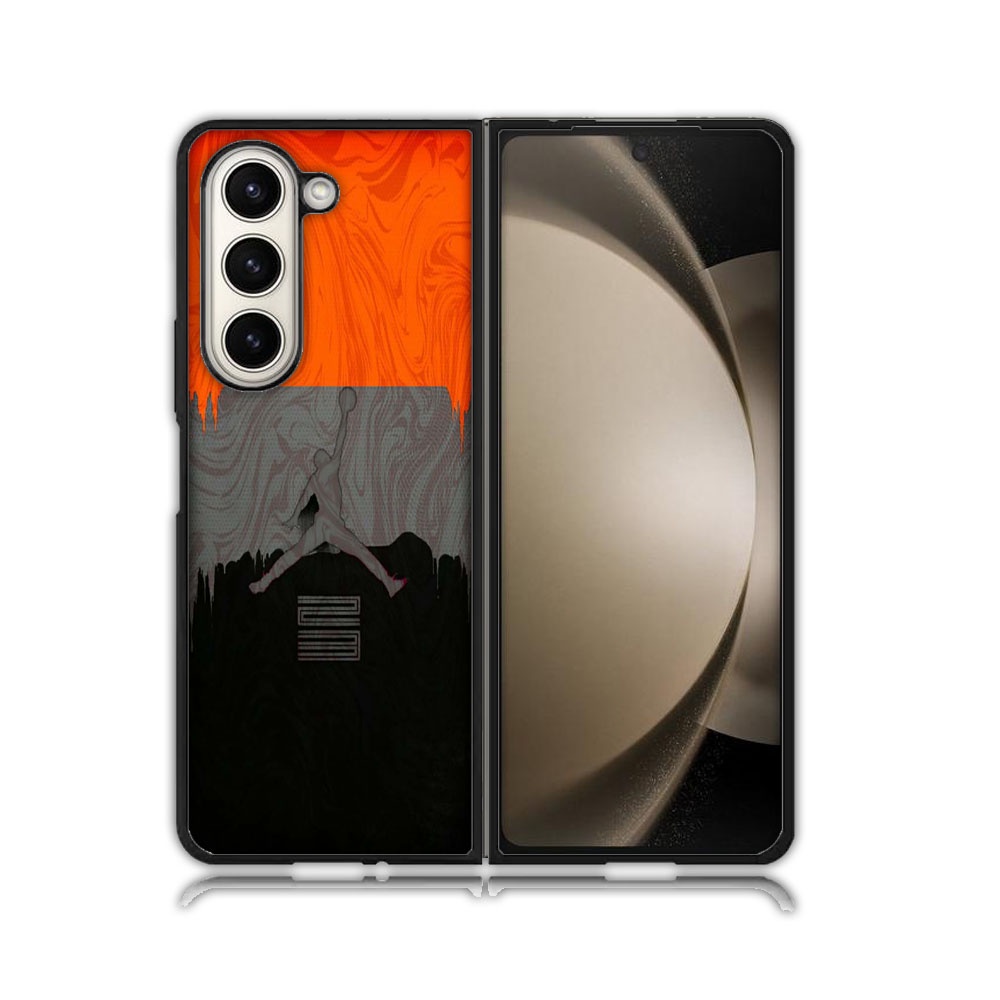 Casing Case Samsung Z Fold 5 Hardcase 4 3 S10 S9 S8 Custom Premium Image Jordan Art