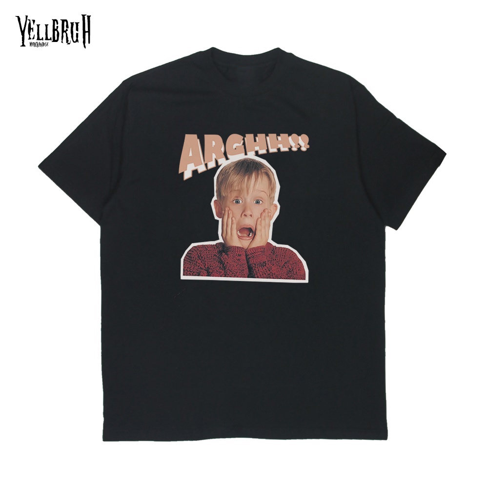 Home Alone kevin argh เสื้อยืดฟิล์ม Vintage Y1