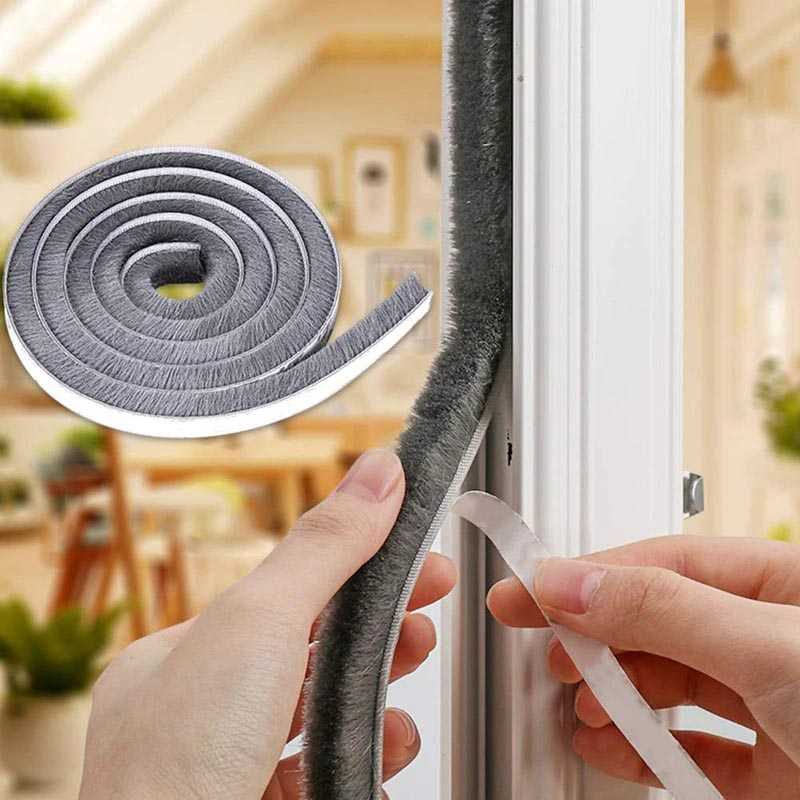GANCHUN 5M Brush Strip Sound Insulation Door Strip Lis - KK-062 รับประกัน