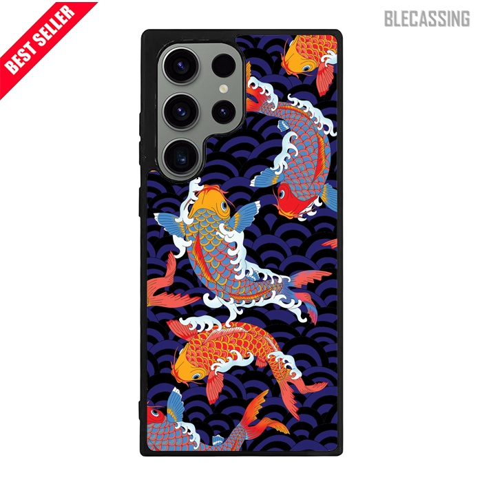 Hardcase Casing Samsung Galaxy S24 S23 S22 S21 S20 A55 A35 A25 A15 A54 FE Plus Ultra 5G Koi BC275