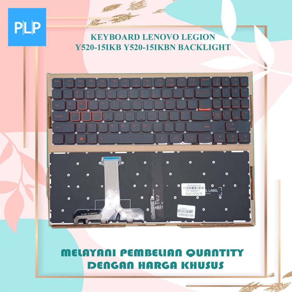 Lenovo Legion Y520-15ikb Y520-15ikbn คีย์บอร์ดแบ็คไลท์