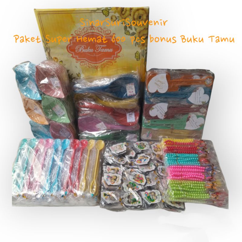 WEDDING SOUVENIR SUPER PACKAGE 600 ชิ้น BONUS GUEST BOOK