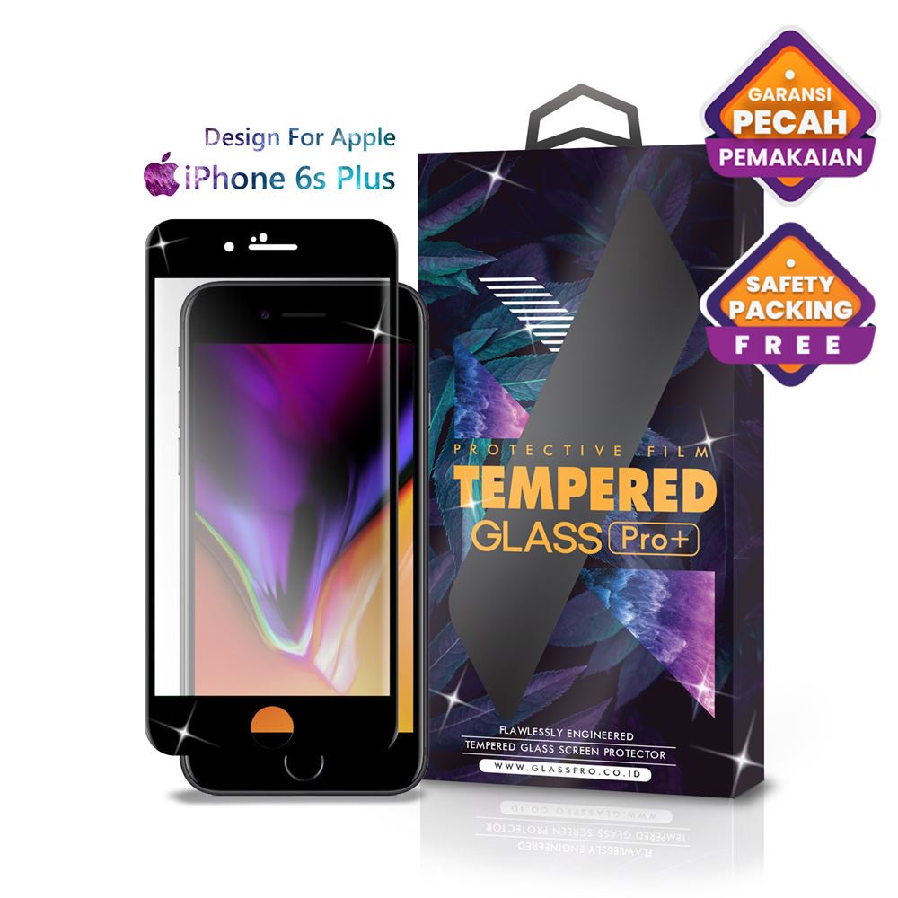 Glass Pro กระจกนิรภัย iPhone 6S Plus Full Cover - Premium Glass Pro