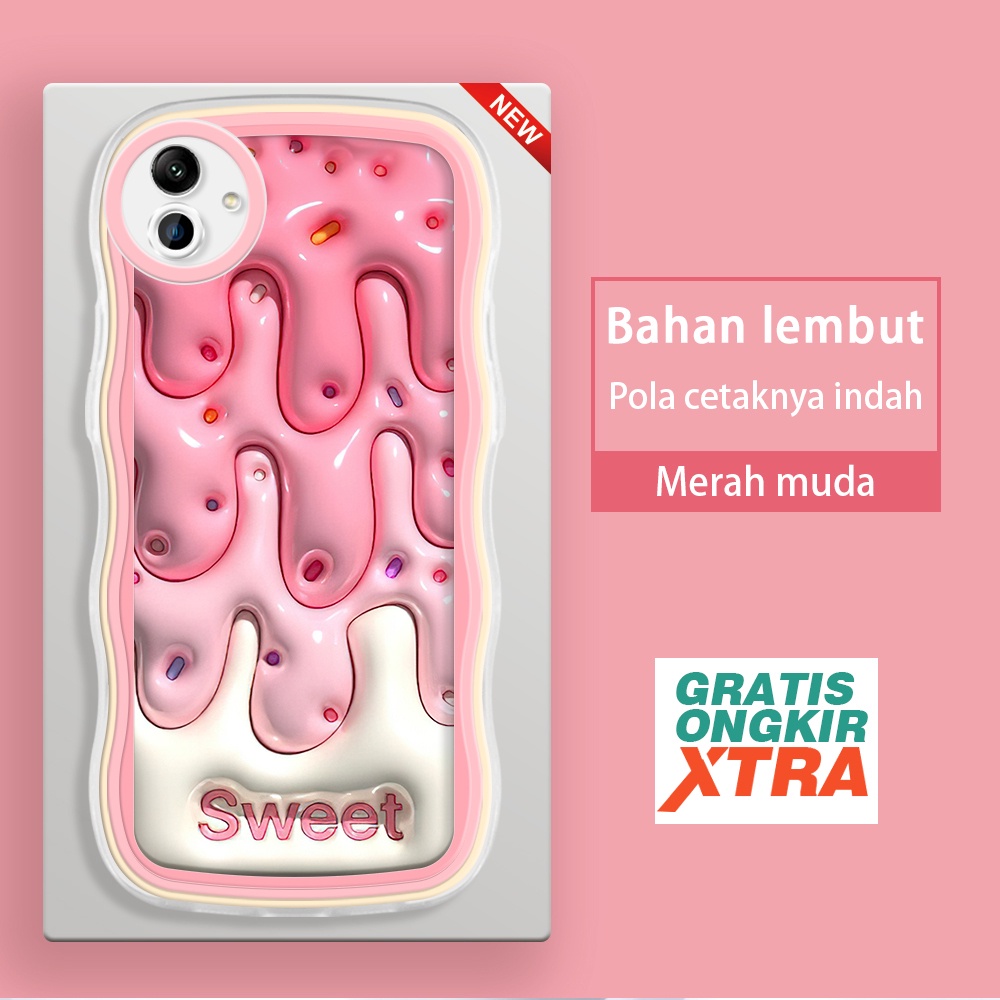 Samsung NOTE 8 9 10 LITE A05 A05S A24 A81 M33 M53 M60 M62 S20 S21 S22 PLUS 5Gเคสโทรศัพท์Candyครีมอร่