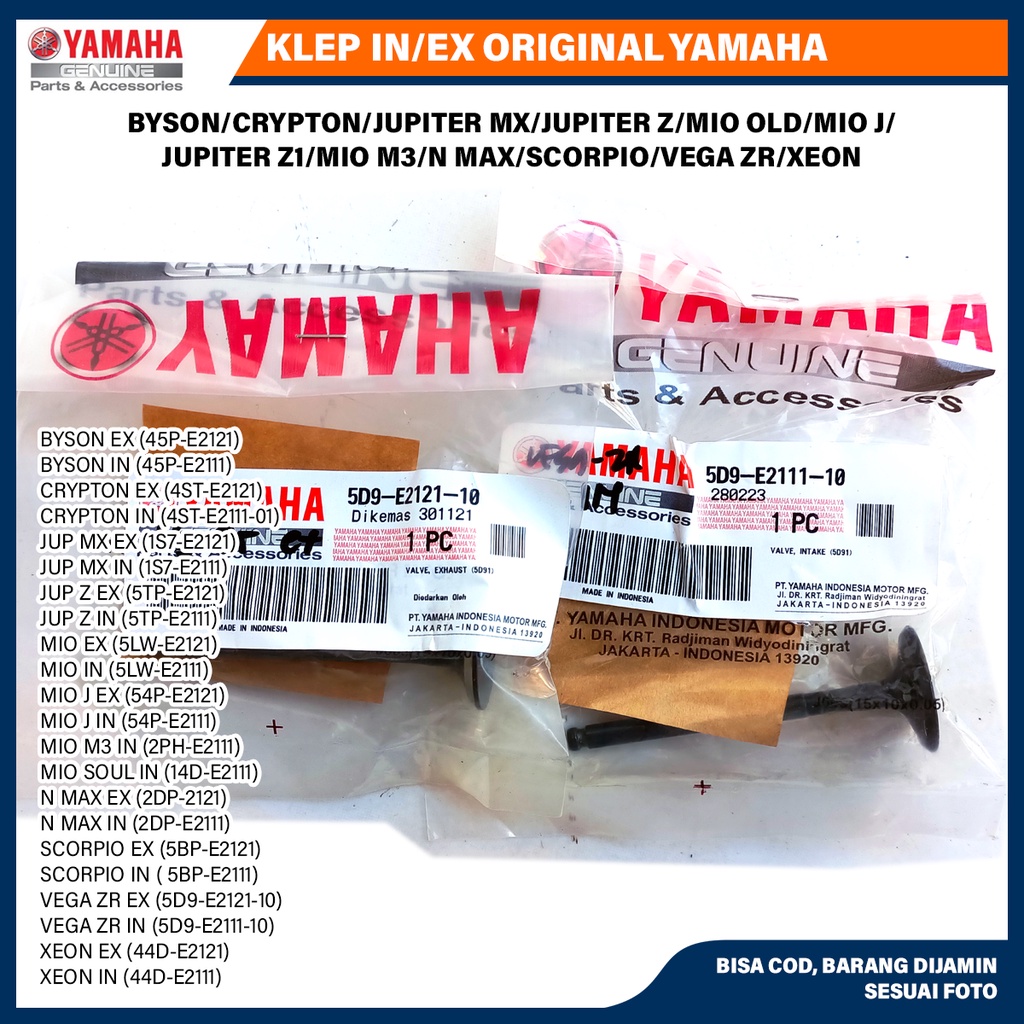 MIO J EX VALVE (54P-E2121) สําหรับ MIO J.JUP Z1 MOTORCYCLE.M3 ยี่ห้อ YGP