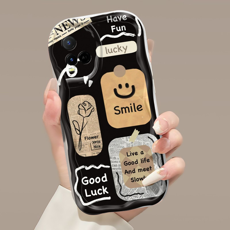 HPปลอกVIVO Y21 2021 Y21G Y33s Y21s Y21e Y21a Y21t T1x 4GกรณีจําสําหรับSmile Planรูปแบบสองคนสวยโทรศัพ