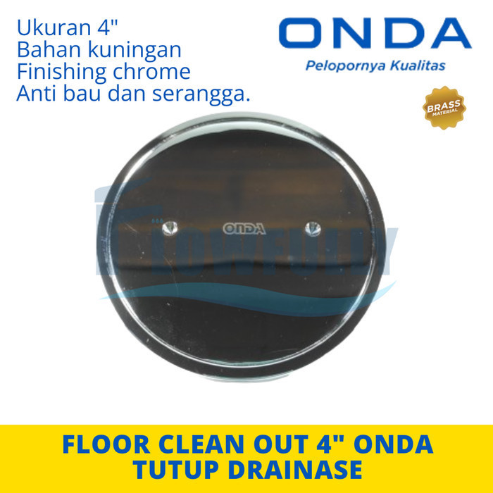 พื้น CLEAN OUT 4 นิ้ว BRASS FCO ONDA