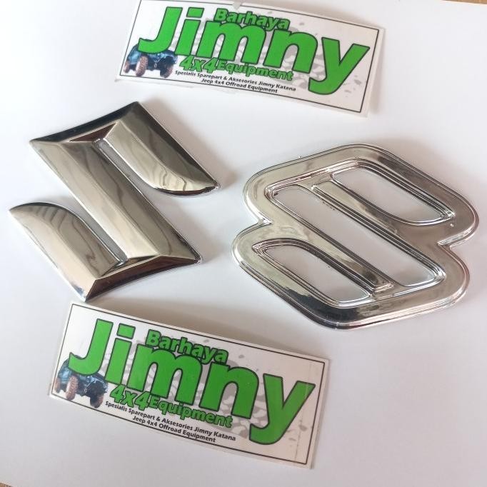 ตราสัญลักษณ์ S LOGO SUZUKI GRILL KATANA JIMNY UURAN 8CM!!!!!