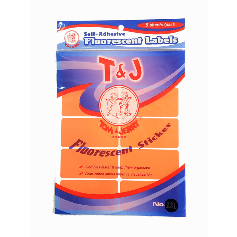 MERAH Tom & Jerry Label Floresent Red Label