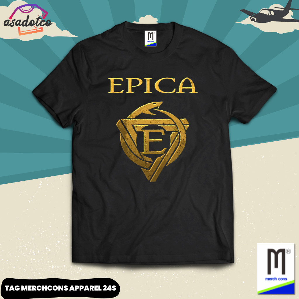 เสื้อยืดวง Epica สําหรับผู้ชาย/ผู้หญิง ขนาดด้านนอก - เครื่องแต่งกาย Tag Merccons | บา14