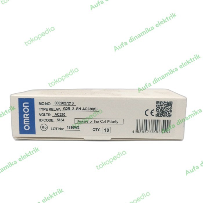 G2R-2-Sn 230V(S) รีเลย์ Omron G2R 2 Sn 230B