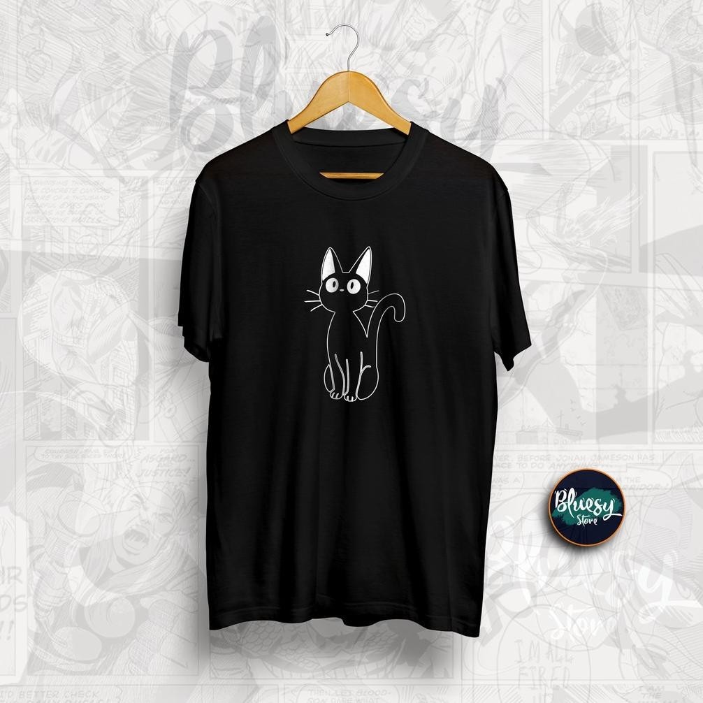 อะนิเมะล่าสุดเสื้อยืด Ghibli Kiki บริการจัดส่งแมว Jiji Ghibli พรีเมี่ยมผู้ชายผู้หญิงล่าสุด