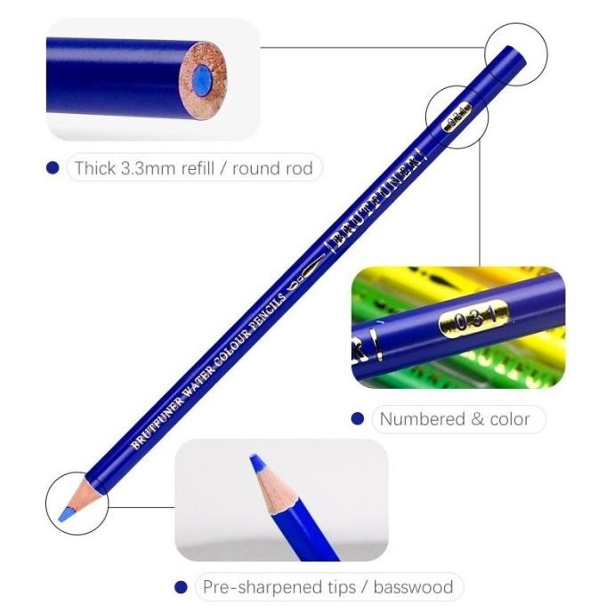 Brutfuner Painting Oil Pencil Artist Color Pencils Set 72