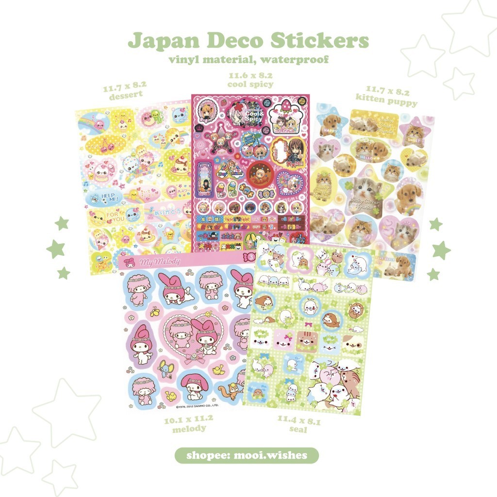 Deco Japan สติ๊กเกอร์แล็ปท็อปมือถือ Journaling Penpal
