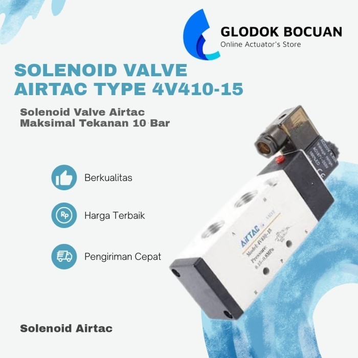 โซลินอยด์วาล์ว 4V410-15 4V 410-15 4V 410 15 วาล์ว AIRTAC SELANOID