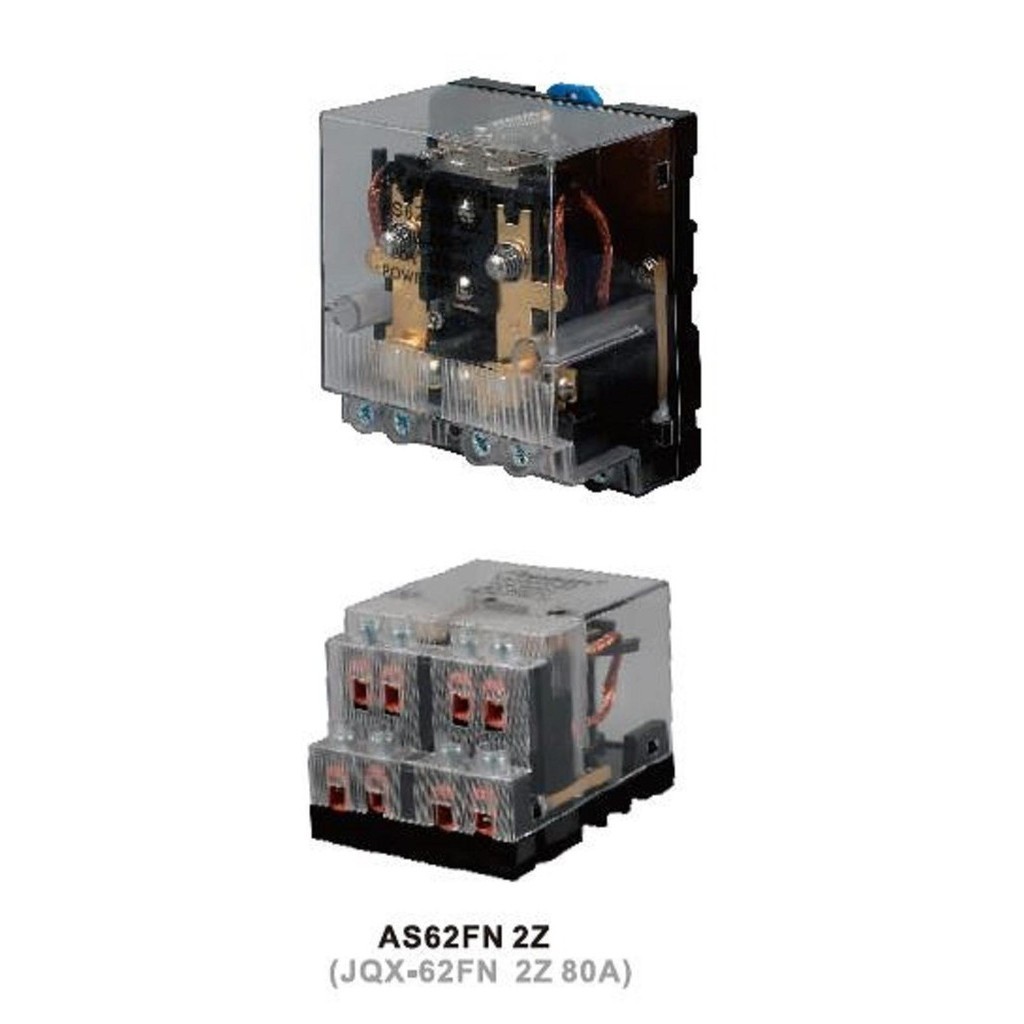 รีเลย์ไฟ Dpdt 80A Spdt 120A 24V Dc As62Fn 1Z 2Z (Dahulu Jqx-62F)