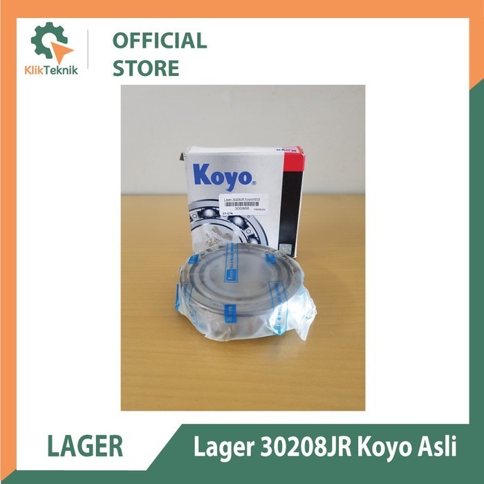 แบริ่ง Koyo 30208JR ดั้งเดิม (เพลากระบอกบนสําหรับเครื่องผสมปูนซีเมนต์)