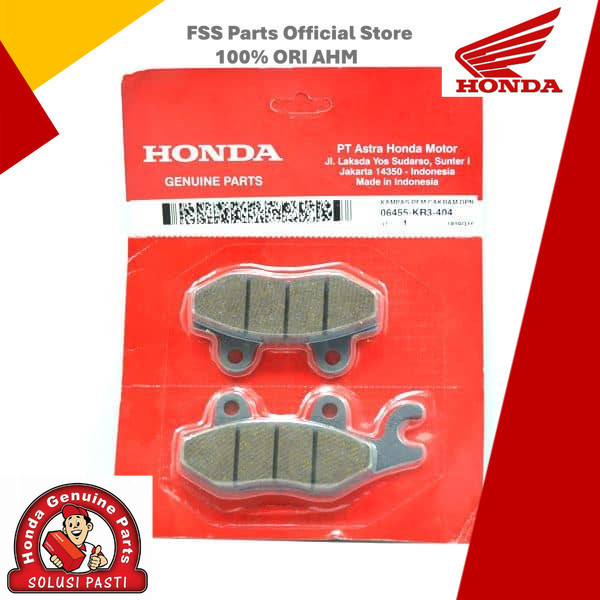 06455-KR3-404 ผ้าดิสเบรคหน้า