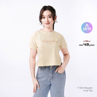 &lt;Unk&gt; เสื้อยืดครอปท็อป Maira สีครีม 1B000