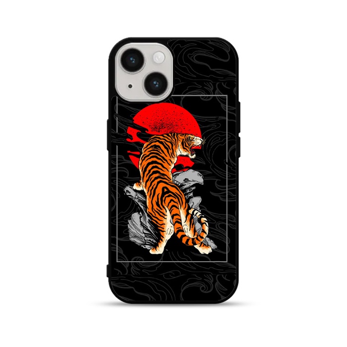 Casing Case Softcase Hardcase iPhone 15 Series Tiger in Japan DF92
