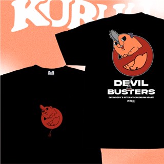 เสื้อยืด พิมพ์ลายอนิเมะ Kuruu Devil Buster