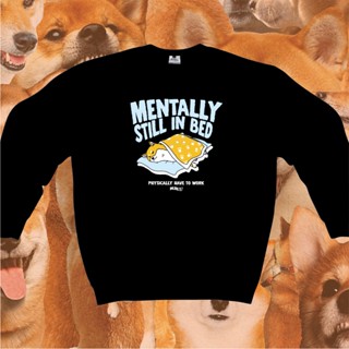 เสื้อกันหนาว คอกลม ลาย Nekoshiba Mentally in Bed