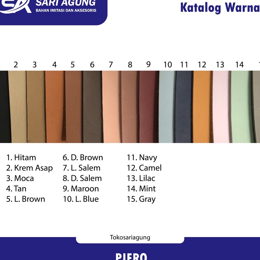 [J49☼) PIERO (METER) THICK SYNTHETIC LEATHER MATERIAL♥..