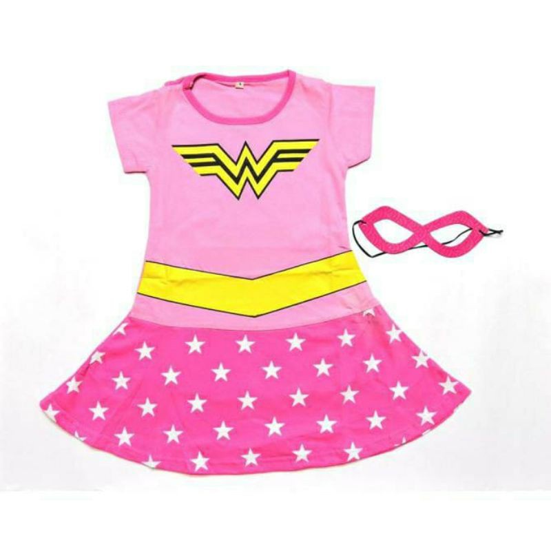 Wonder Woman Pink Dress ชุดเด็ก / Wonder Woman Dress ชุดเด็ก