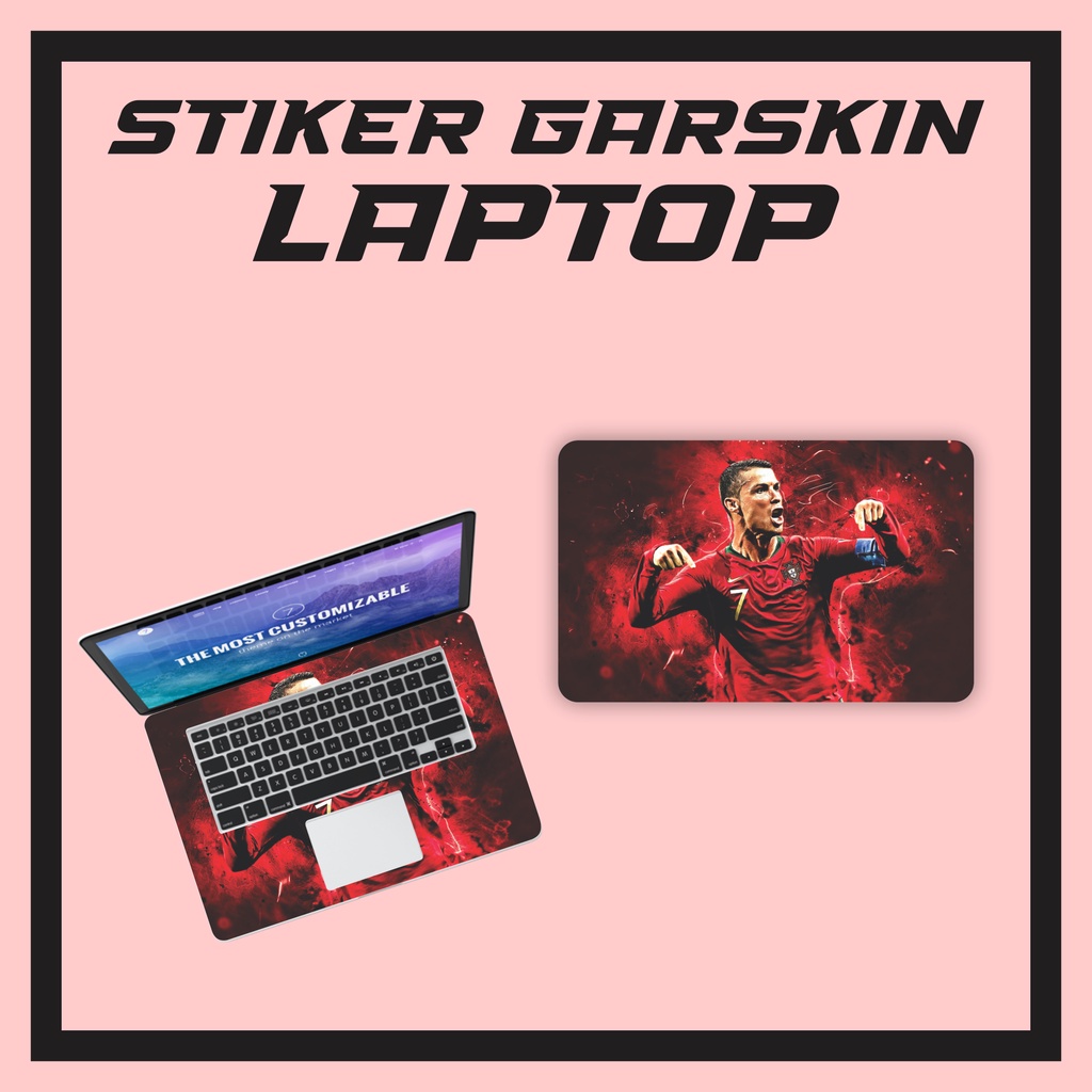 ตัวป้องกันแล็ปท็อป Garskin Sticker อุปกรณ์เสริมแล็ปท็อป Ronaldo Messi World Cup motif