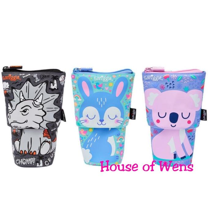 Smiggle Animalia Slide Stand Pencil Case Original - กล่องดินสอคุณภาพ