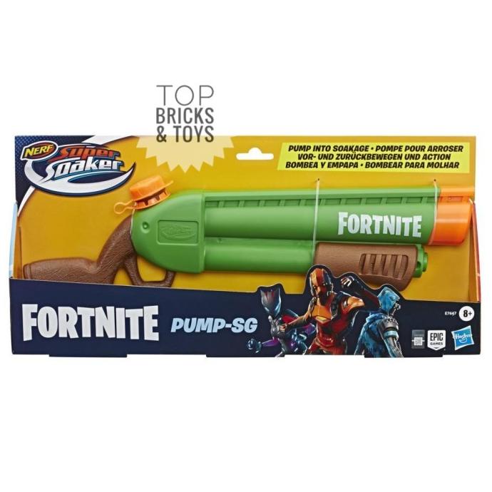 Hasbro, Nerf Super Soaker Fortnite Pump-SG Water Blaster